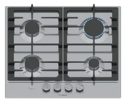 Газовая варочная панель Bosch PCP6A5I90, Serie 6, Нержавеющая сталь