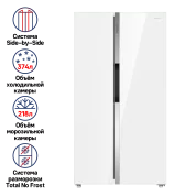 Холодильник с инвертором MAUNFELD MFF177NFW