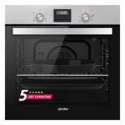 Электрический духовой шкаф Simfer B6EM59070 (9 режимов работы, 3D-конвекция, гриль, таймер, серый)