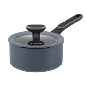 Ковш MAUNFELD FRIDA MSP15FA02DG из кованого алюминия со стеклянной крышкой, 16 см, 1,5 л.