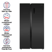 Холодильник с инвертором MAUNFELD MFF177NFSB