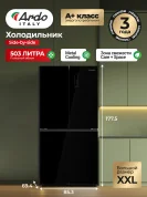 Холодильник Ardo RNG585503EGB2, 503 литра, 4 двери - No Frost, Класс энергоэффективности: A++, тихий уровень шума, дБ: 37 черный