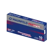 Батарейки MAUNFELD PRO Long Life Alkaline ААА(LR03) MBLR03-PB10, упаковка 10 шт.
