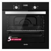 Электрический духовой шкаф Simfer B6EB59070 (9 режимов работы, 3D-конвекция, гриль, турбо-таймер, черный)