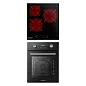 Комплект бытовой техники GRESSEL U44D59S29S01 (духовой шкаф 45см U4ES59001 и варочная панель стеклокерамическая 45см U45D29S000)