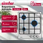 Газовая варочная панель Simfer H45V30M420 (с автоподжигом, нержавеющая сталь)