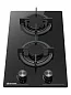 Газовая варочная панель Gressel U30N20S088, 2 конфорки, закалённое стекло, чугун, 30 см, автоподжиг