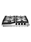 Газовая варочная панель Gressel U60V40M088, 60 см, нержавеющая сталь, 4 конфорки, автоподжиг, чугунные решётки