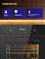 Встраиваемый духовой шкаф  45 см Delvento V4ES54000 черный