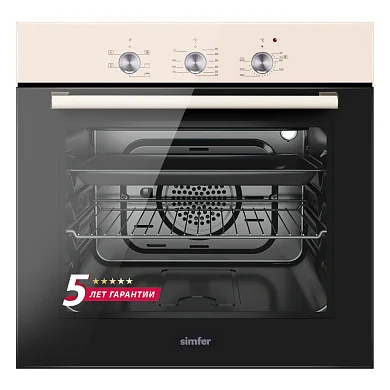 Электрический духовой шкаф Simfer B6ER16001, 5 режимов работы, конвекция