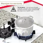 Газовая варочная поверхность Simfer H45N35W571 (газ-контроль, WOK конфорка, белое стекло)