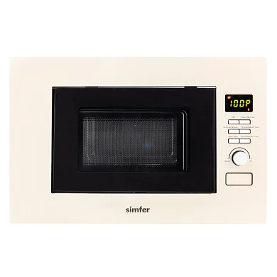 Встраиваемая микроволновая печь Simfer MD2013, 22 литра, 700 Вт, бежевый