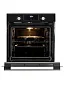 Встраиваемый духовой шкаф GRESSEL U6EB58200 60 см, 82л, XXL, 8 режимов, Конвекция, Двойное стекло, Активное охлаждение корпуса, черный