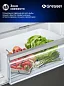 Двухкмерный холодильник Gressel UDW49105, NO FROST, 360 л полезный объем, А++ класс энергоптребления, Система контроля влажности