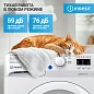 Узкая стиральная машина автомат Indesit, 5 кг, 16 программ, инвертор, обработка паром, экспресс-стирка 30 мин