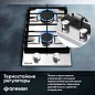 Газовая варочная панель GRESSEL U30V20M000 30 см, нержавеющая сталь, автоматический розжиг, газ-контроль, чугунные решетки