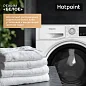 Узкая стиральная машина автомат HOTPOINT, 6 кг, обработка ПАРОМ, экспресс-стирка 30 мин, 1000 об/мин
