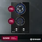 Газовая варочная панель GRESSEL U30N20S000 30 см, закаленное стекло, WOK-конфорка, автоматический розжиг, газ-контроль, чугунные решетки