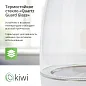 Чайник прозрачный электрический KIWI KK-3328W, белый, стеклянный с синей подсветкой, 1.7 литра 2200 Вт.