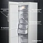 Вертикальный морозильный шкаф Delvento VW8301A+