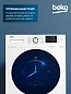 Стильная стиральная машина Beko, инверторный мотор, цифровой дисплей, контроль дисбаланса и пенообразования, 15 программ