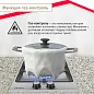 Газовая варочная панель Simfer H30V20M516, с газ-контролем, чугунные решетки, автоподжиг