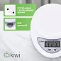 Кухонные весы с чашей 600 мл KIWI KKS-1153W, электронные от 2г до 5 кг, точность 1гр.