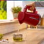 Чайник Bosch TWK4M224, 1.7 л, закрытая спираль, нержавеющая сталь, 2400 Вт, красный