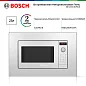 Микроволновая печь встраиваемая Bosch BEL653MW3, 25 литров, гриль, автоматическая разморозка, дисплей, белая