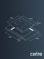 Газовая варочная панель CARINO CH60V41W517 60 см, газ-контроль, эмалированная сталь, автоматический розжиг