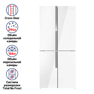 Холодильник с инвертором MAUNFELD MFF182NFWE