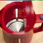 Чайник Bosch TWK4M224, 1.7 л, закрытая спираль, нержавеющая сталь, 2400 Вт, красный