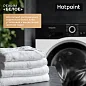 Стиральная машина Hotpoint, 6кг, 16 программ, отсрочка запуска, былый/черный