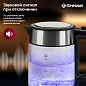 Электрический умный чайник Gressel GRK-1102 с регулировкой температуры, стеклянный с подсветкой, 1,7л, STRIX-контроллер