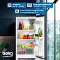 Холодильник с нижней морозильной камерой Beko 250л, LED освещение, технология MinFrost,перенавешиваемые двери, серый
