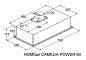 Кухонная вытяжка HOMSair CAMELIA POWER 60 нержавеющая сталь
