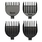 Беспроводной триммер для бороды и усов, машинка для бритья Aprilla AHC-5018, 4 насадки для стрижки и насадка шейвер для гладкого бритья