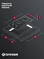 Газовая варочная панель Gressel U30H20S088, стеклянная поверхность, чугунные решётки, 30 см, автоподжиг