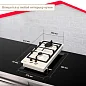 Газовая варочная панель Simfer H30V20O516, с газ-контролем