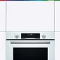 Духовой шкаф Bosch HBG536HW0R, Serie 6, 3D горячий воздух, дисплей, гриль, конвекция, 71 литр, доводчик двери, белая