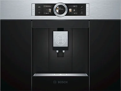 Встраиваемая кофемашина Bosch CTL636ES1 Serie 8, автоматическая, 11 рецептов, One Touch Double Cup, чёрная