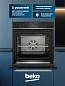Электрический духовой шкаф Beko, 72 л, 6 режимов, гриль, конвекция, каталитическая очистка, утапливаемые регуляторы