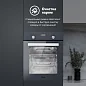 Электрический духовой шкаф Simfer B4EG59070 (9 режимов работы, гриль, таймер, турбо-конвекция, серое стекло)
