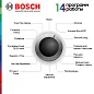Стиральная машина Bosch WGA24400ME, программ - 14, 9 кг, 1400 оборотов, обработка паром, контроль пенообразования, белый