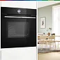 Духовой шкаф с функцией СВЧ Bosch HMG776NB1, пиролитическая очистка, телескопические направляющие, термощуп, SoftClose