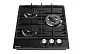Газовая варочная панель GRESSEL RU45H35S77001 45 см, закаленное стекло, WOK-конфорка, автоматический розжиг, газ-контроль, чугунные решетки