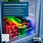 Холодильник Beko с нижней морозильной камерой, 335л, система охлаждения No Frost, HarvestFresh, серебристый