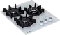 Газовая варочная поверхность Simfer H45N35W571 (газ-контроль, WOK конфорка, белое стекло)