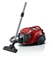 Пылесос Bosch, мощность 2200Вт, контейнер 2,4 л, сухой, вертикальная парковка, красный