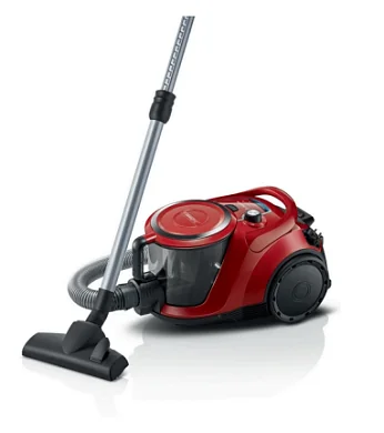 Пылесос Bosch, мощность 2200Вт, контейнер 2,4 л, сухой, вертикальная парковка, красный